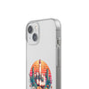 Boho Chic Flexi Case - Hand Gesture & Floral Design