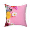 Floral Print Square Pillow - Brighten Up Your Space!