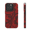 Bold Red Abstract Tough Phone Case - Durable & Unique Protection