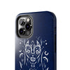 Artistic Tough Phone Case - Tribal Cat Design