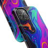 Vibrant Abstract Tough Phone Cases - Shockproof Protection with Colorful Design