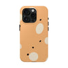 Abstract Polka Dot Tough Phone Case - Durable Protective Cover for Stylish Communication