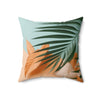 Tropical Leaf Print Square Pillow - Cozy Home Decor for Summer