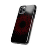 Bold Red Starburst Tough Phone Case - Durable Protection for Style and Safety