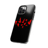 Bold Red Flames Tough Phone Case - Durable Protection for Adventurers