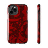 Bold Red Abstract Tough Phone Case - Durable & Unique Protection