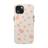 Chic Tough Phone Case with Abstract Blush Spots