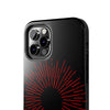 Bold Red Starburst Tough Phone Case - Durable Protection for Style and Safety