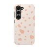 Chic Tough Phone Case with Abstract Blush Spots