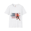 USA Flag Teens T-Shirt, Comfort Summer Wear, Trendy Fashion Tee, Softstyle Tee, Unisex Tee