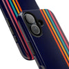 Retro Rainbow Tough Phone Case - Durable Protection for Your Device