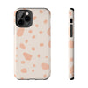 Chic Tough Phone Case with Abstract Blush Spots