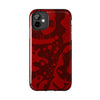 Bold Red Abstract Tough Phone Case - Durable & Unique Protection