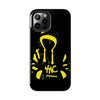 Tough Phone Cases - Durable Protection with Edgy Yellow Design