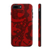 Bold Red Abstract Tough Phone Case - Durable & Unique Protection