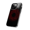 Bold Red Starburst Tough Phone Case - Durable Protection for Style and Safety