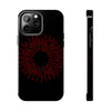 Bold Red Starburst Tough Phone Case - Durable Protection for Style and Safety