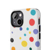 Colorful Polka Dot Tough Phone Case - Durable & Stylish for Everyday Use