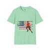 USA Flag Teens T-Shirt, Comfort Summer Wear, Trendy Fashion Tee, Softstyle Tee, Unisex Tee