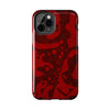 Bold Red Abstract Tough Phone Case - Durable & Unique Protection