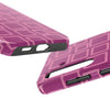 Vibrant Pink Geometric Tough Phone Case - Stylish and Durable Protection