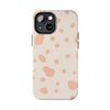 Chic Tough Phone Case with Abstract Blush Spots