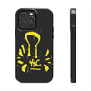 Tough Phone Cases - Durable Protection with Edgy Yellow Design