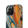 Vibrant Marble Tough Phone Case - Unique Artistic Design for Protection