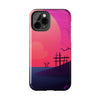 Vibrant Landscape Tough Phone Case - Sunset Design for Adventurers