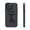 Halloween Black Cat Tough Phone Case