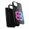 Bold Number 88 Tough Phone Case - Durable Protection with Vibrant Design