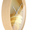 Elegant Gold Wave Wall Clock - Modern Home Decor Accents