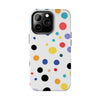 Colorful Polka Dot Tough Phone Case - Durable & Stylish for Everyday Use