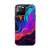 Vibrant Abstract Tough Phone Cases - Shockproof Protection with Colorful Design