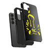 Tough Phone Cases - Durable Protection with Edgy Yellow Design