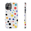 Colorful Polka Dot Tough Phone Case - Durable & Stylish for Everyday Use