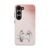 Floral Tough Phone Case - Elegant Botanical Design for Nature Lovers