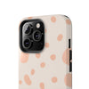 Chic Tough Phone Case with Abstract Blush Spots