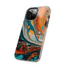 Vibrant Marble Tough Phone Case - Unique Artistic Design for Protection