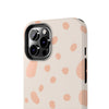 Chic Tough Phone Case with Abstract Blush Spots