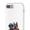 Playful Dog Duo Flexi Cases - Perfect for Pet Lovers