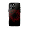 Bold Red Starburst Tough Phone Case - Durable Protection for Style and Safety