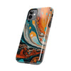 Vibrant Marble Tough Phone Case - Unique Artistic Design for Protection