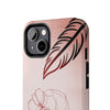 Artistic Tough Phone Case - Abstract Floral Design