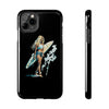 Stylish Beach Vibe Tough Phone Case with Surfing Design