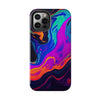 Vibrant Abstract Tough Phone Cases - Shockproof Protection with Colorful Design