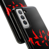 Bold Red Flames Tough Phone Case - Durable Protection for Adventurers