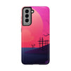 Vibrant Landscape Tough Phone Case - Sunset Design for Adventurers