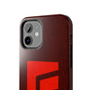 Durable Tough Phone Case - Stylish Red Wood Design for Protection