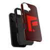 Durable Tough Phone Case - Stylish Red Wood Design for Protection